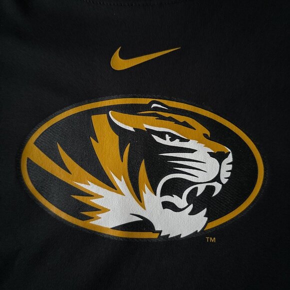 Nike Missouri Tigers Dri-Fit women's black and yellow athletic shirt. Size S/P. - Picture 2 of 6